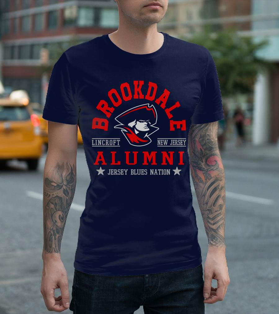 Brookdale Alumni Lincroft New Jersey Jersey Blues Nation T-Shirt