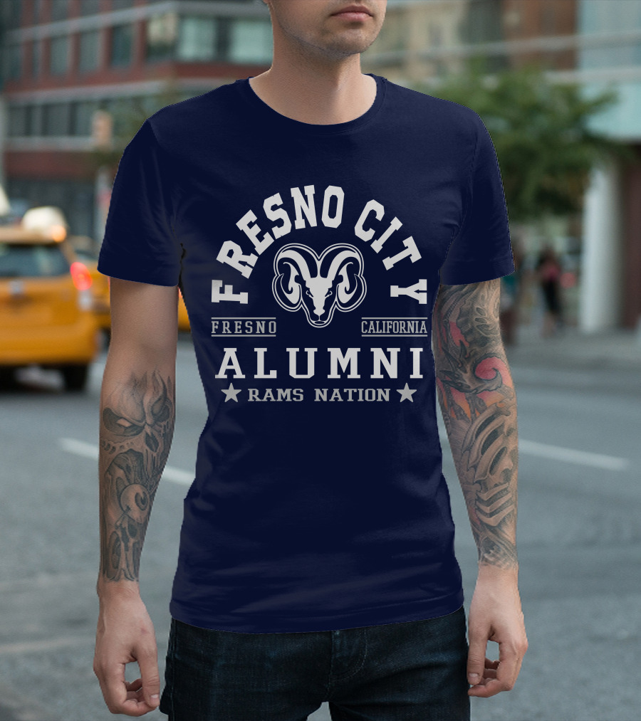 Fresno City California Alumni Rams Nation T-Shirt