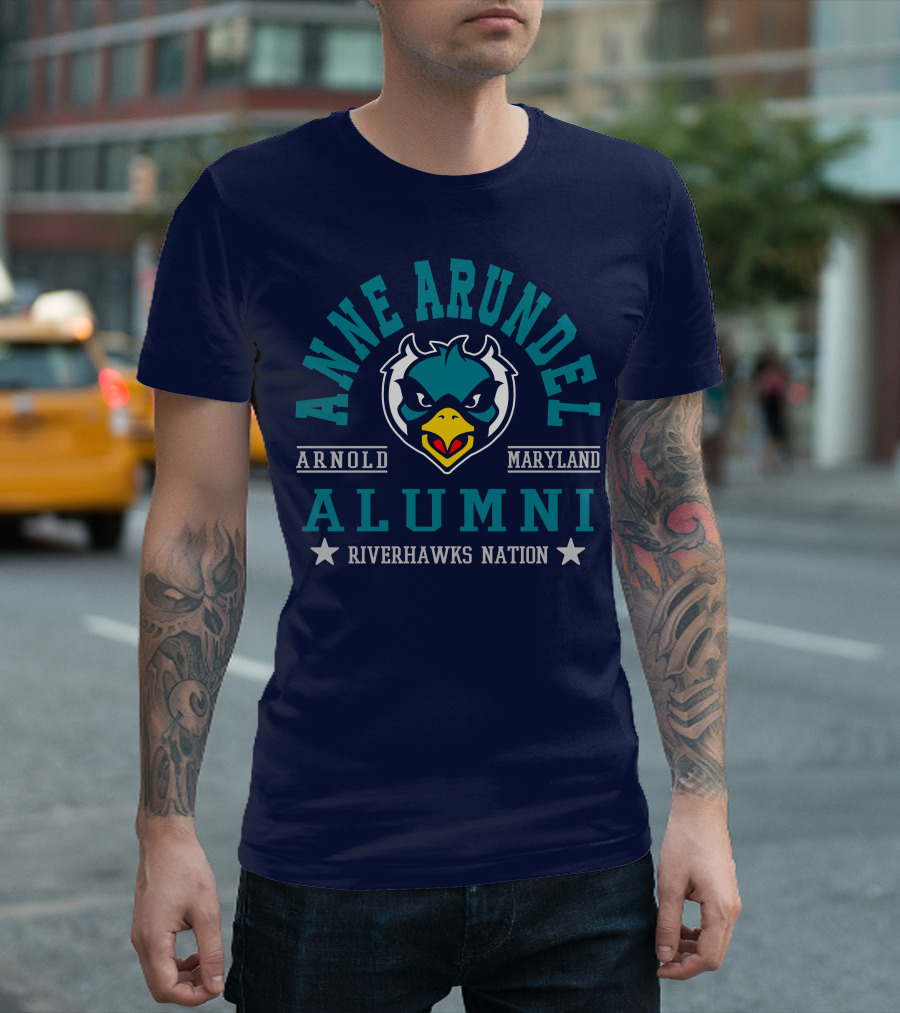 Anne Arundel Alumni Arnold Maryland Riverhawks Nation T-Shirt