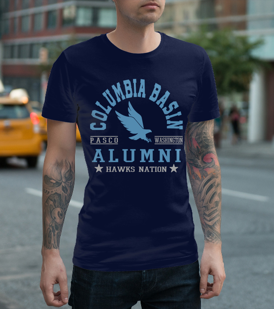 Columbia Basin Alumni Hawks Nation Pasco Washington T-Shirt