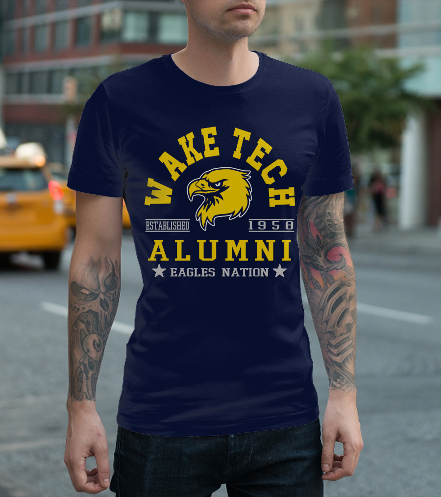 Wake Tech Alumni Eagles Nation Established 1958 T-Shirt