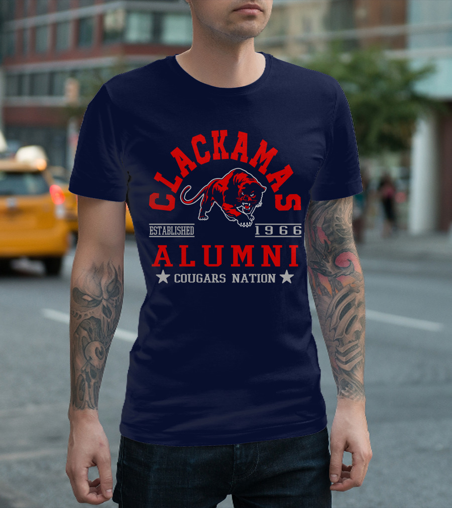 Clackamas Alumni Established 1966 Cougars Nation T-Shirt