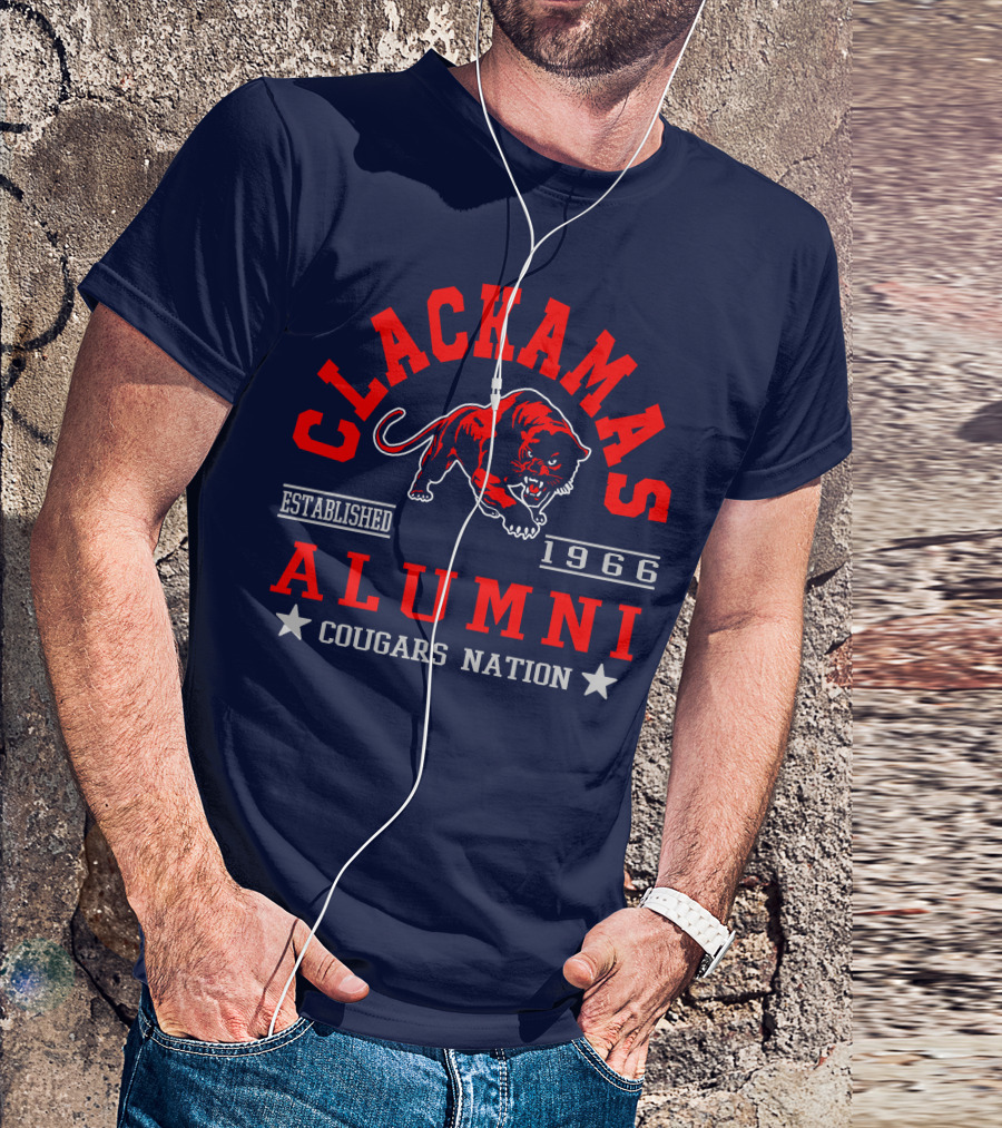 Clackamas Alumni Established 1966 Cougars Nation T-Shirt