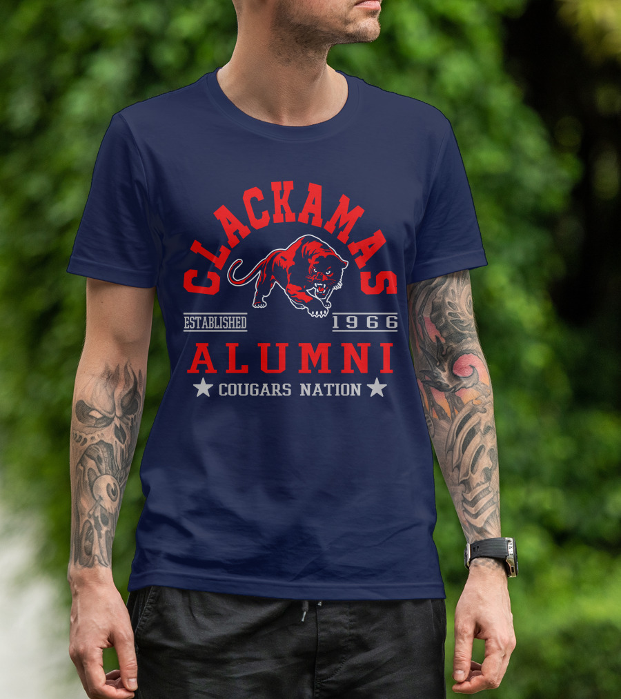 Clackamas Alumni Established 1966 Cougars Nation T-Shirt