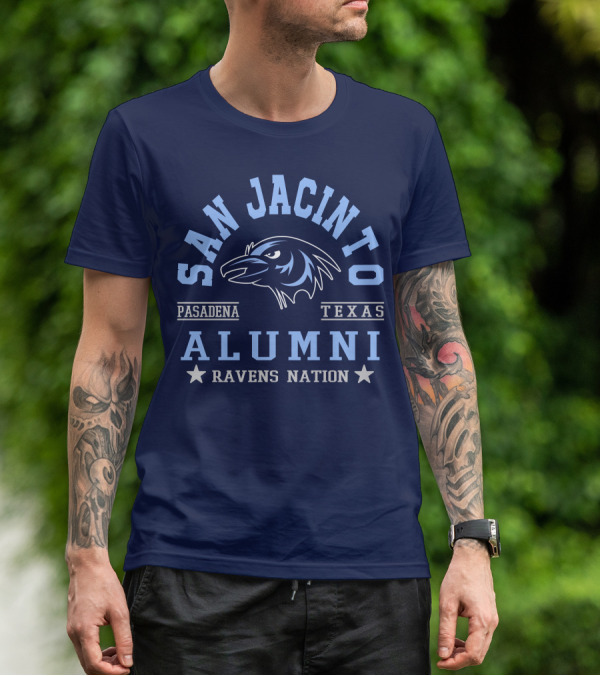 San Jacinto Pasadena Texas Alumni Ravens Nation T-Shirt