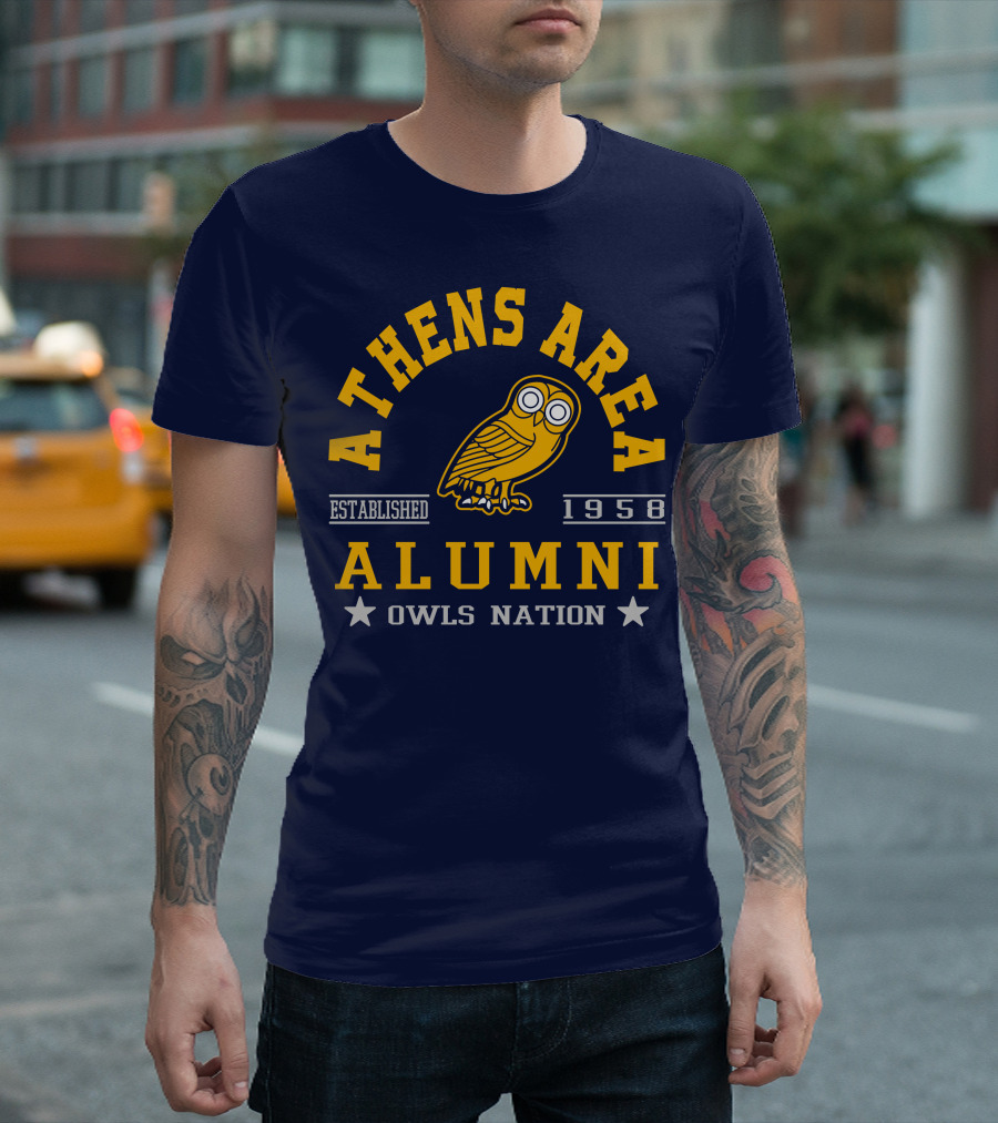 Athens Area Alumni Owls Nation Established 1958 T-Shirt