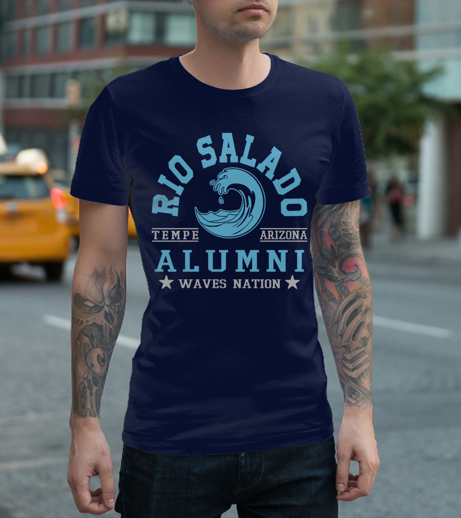 Rio Salado College Tempe Arizona Alumni Waves Nation T-Shirt