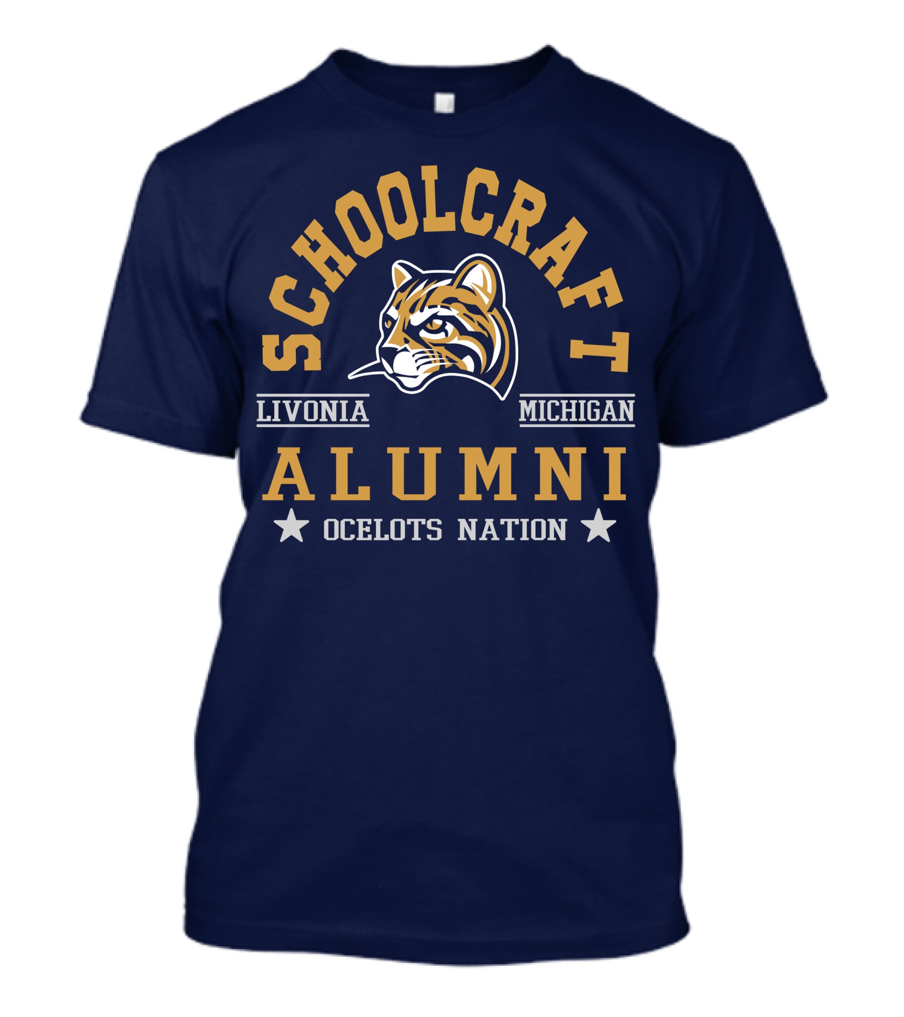 Schoolcraft College Alumni Ocelots Nation Livonia Michigan T-Shirt