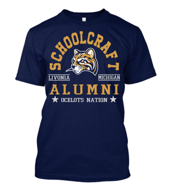 Schoolcraft College Alumni Ocelots Nation Livonia Michigan T-Shirt