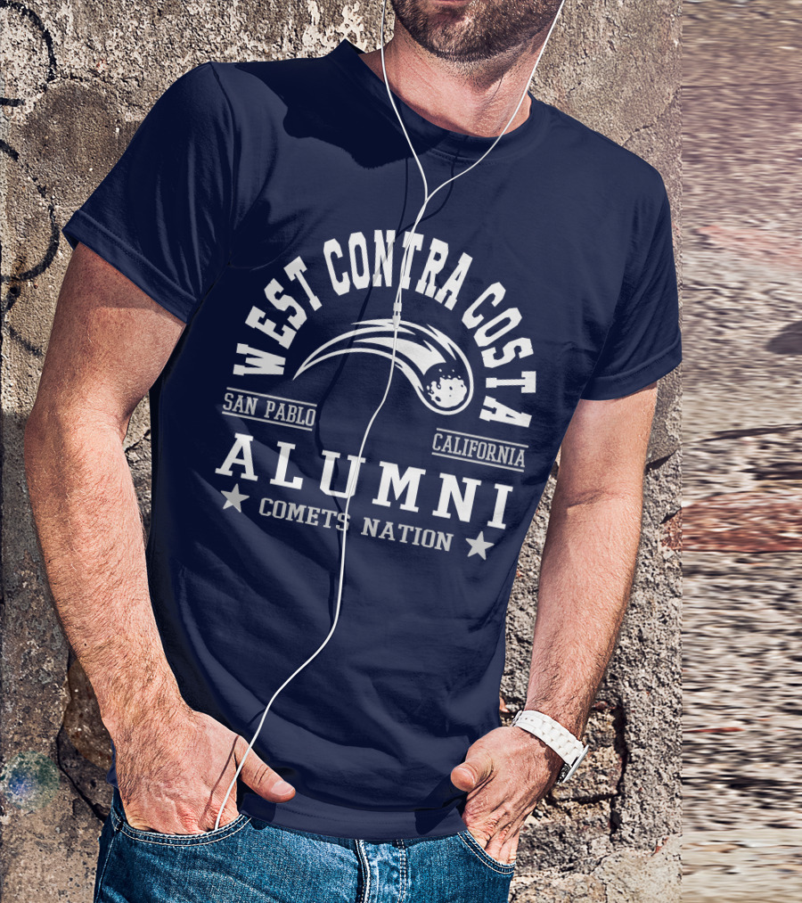 West Contra Costa San Pablo California Alumni Comets Nation T-Shirt