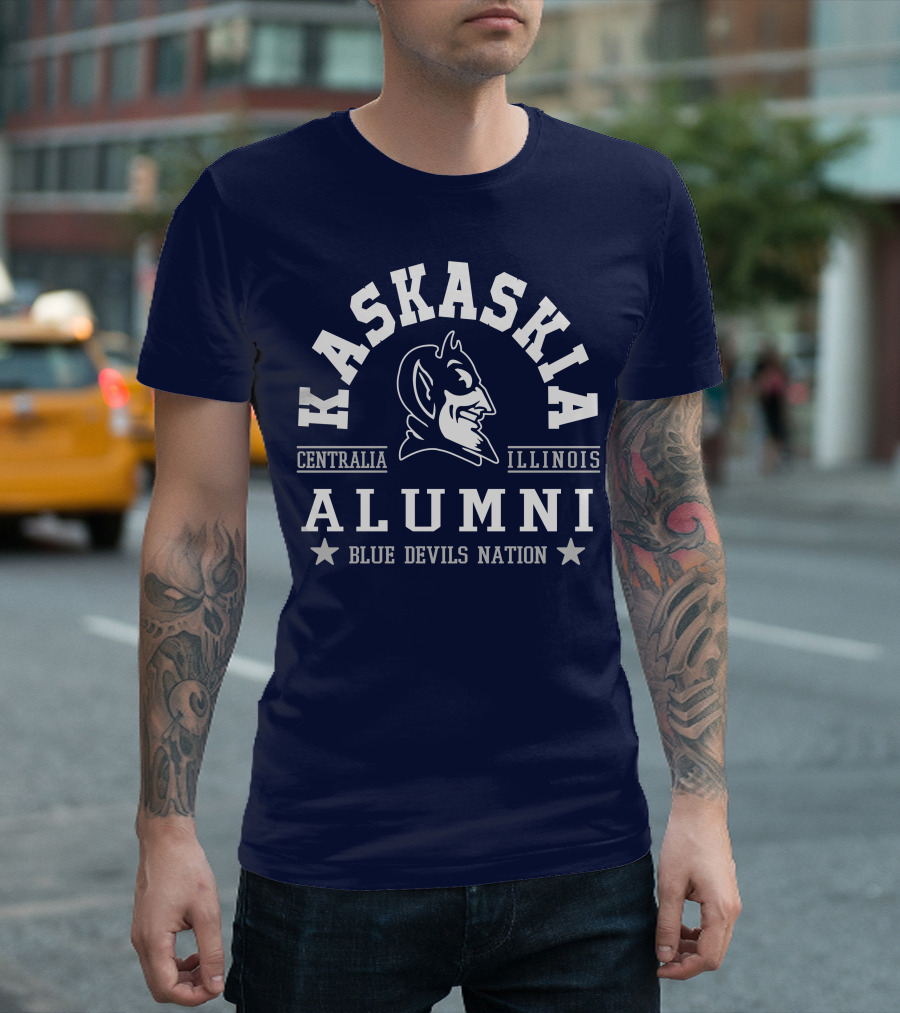Kaskaskia College Alumni Centralia Illinois Blue Devils Nation T-Shirt