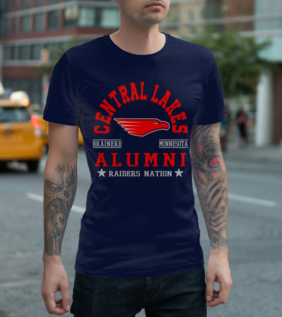 Central Lakes College Alumni Raiders Nation Brainerd Minnesota T-Shirt