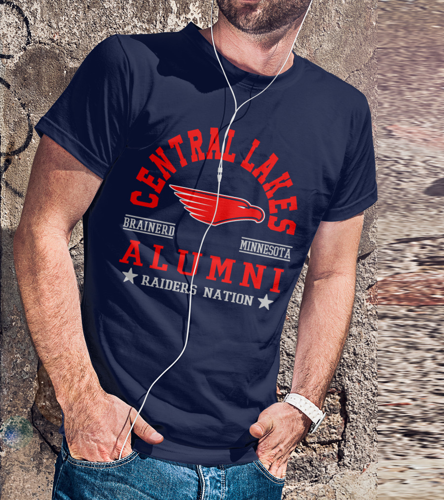 Central Lakes College Alumni Raiders Nation Brainerd Minnesota T-Shirt