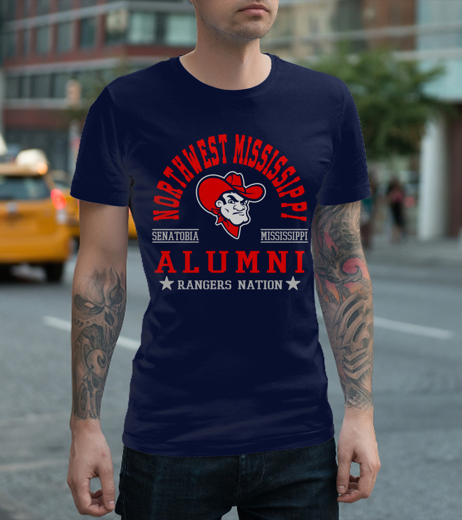 Northwest Mississippi Senatobia Alumni Rangers Nation T-Shirt
