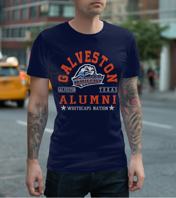 Galveston College Whitecaps Alumni Texas Whitecaps Nation T-Shirt