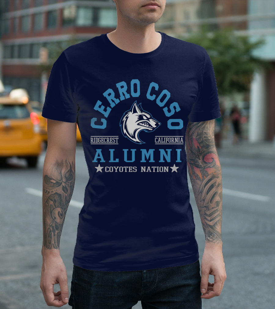 Cerro Coso Ridgecrest California Alumni Coyotes Nation T-Shirt
