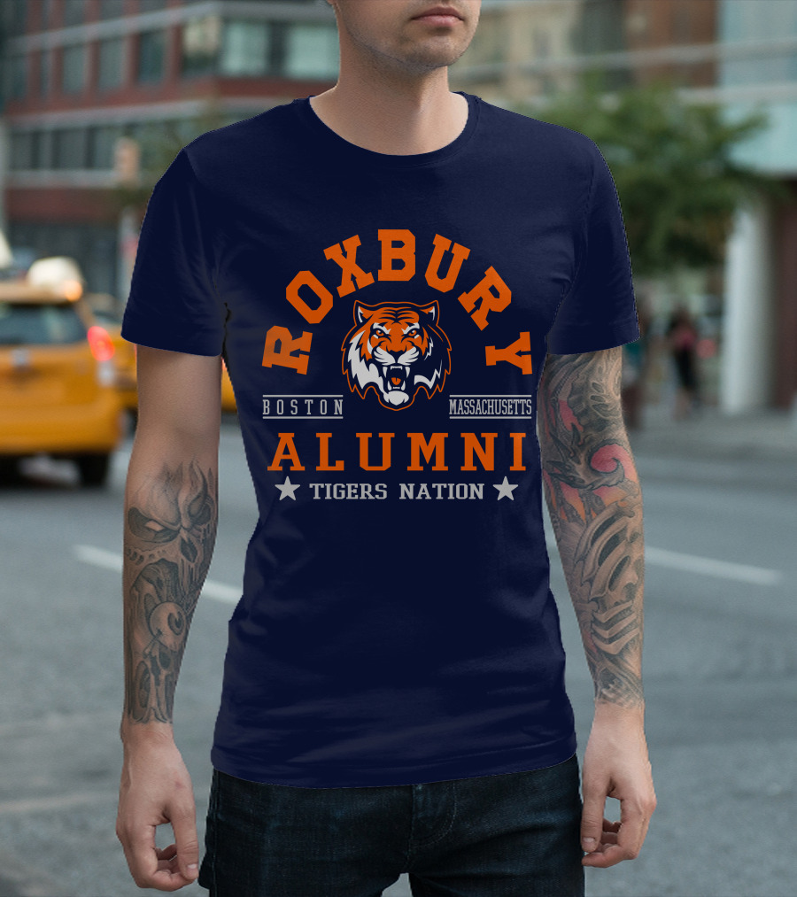 Roxbury Boston Massachusetts Alumni Tigers Nation T-Shirt