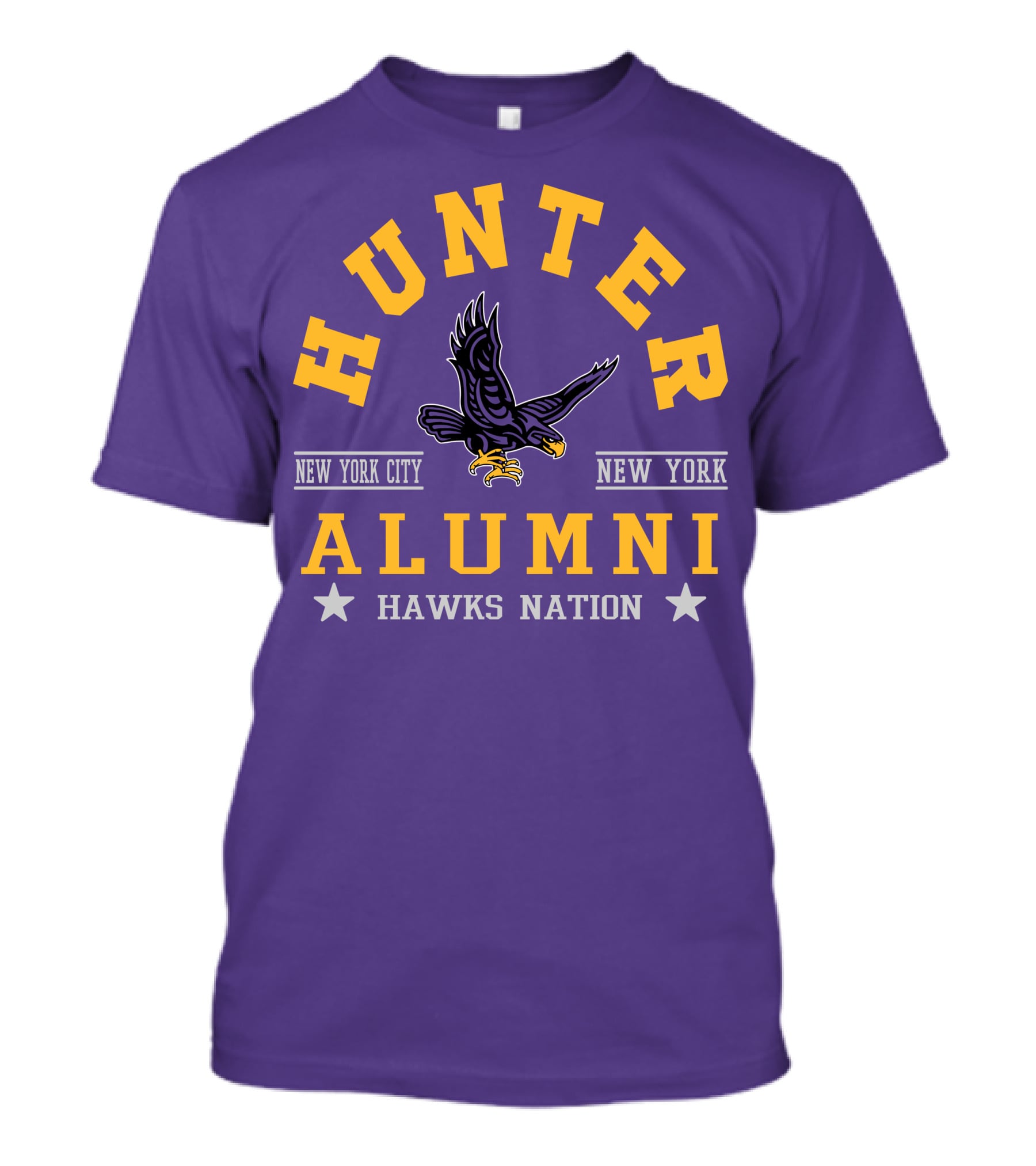 Hunter College New York City Hawks Alumni Nation T-Shirt