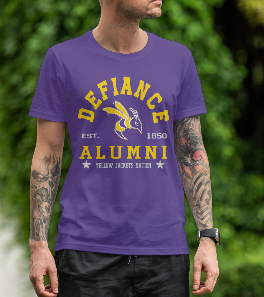 Defiance College Alumni Yellow Jackets Nation Est. 1850 T-Shirt