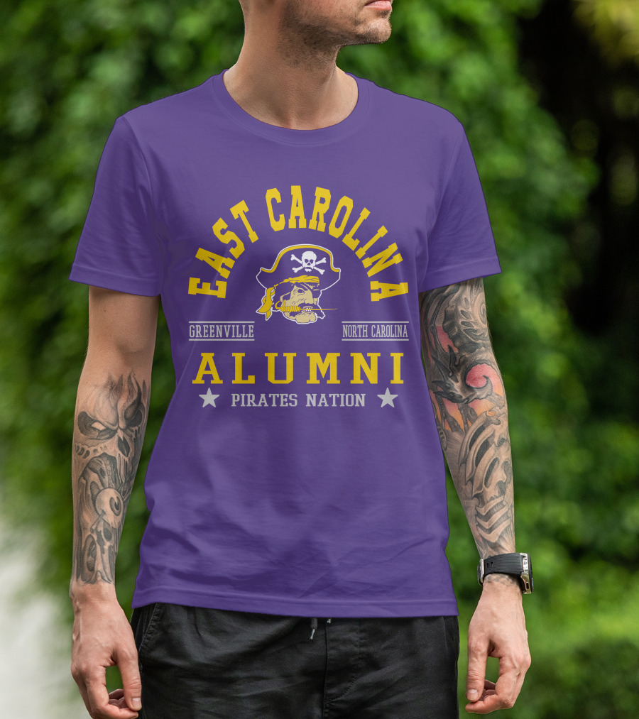 East Carolina Alumni Pirates Nation Greenville North Carolina T-Shirt