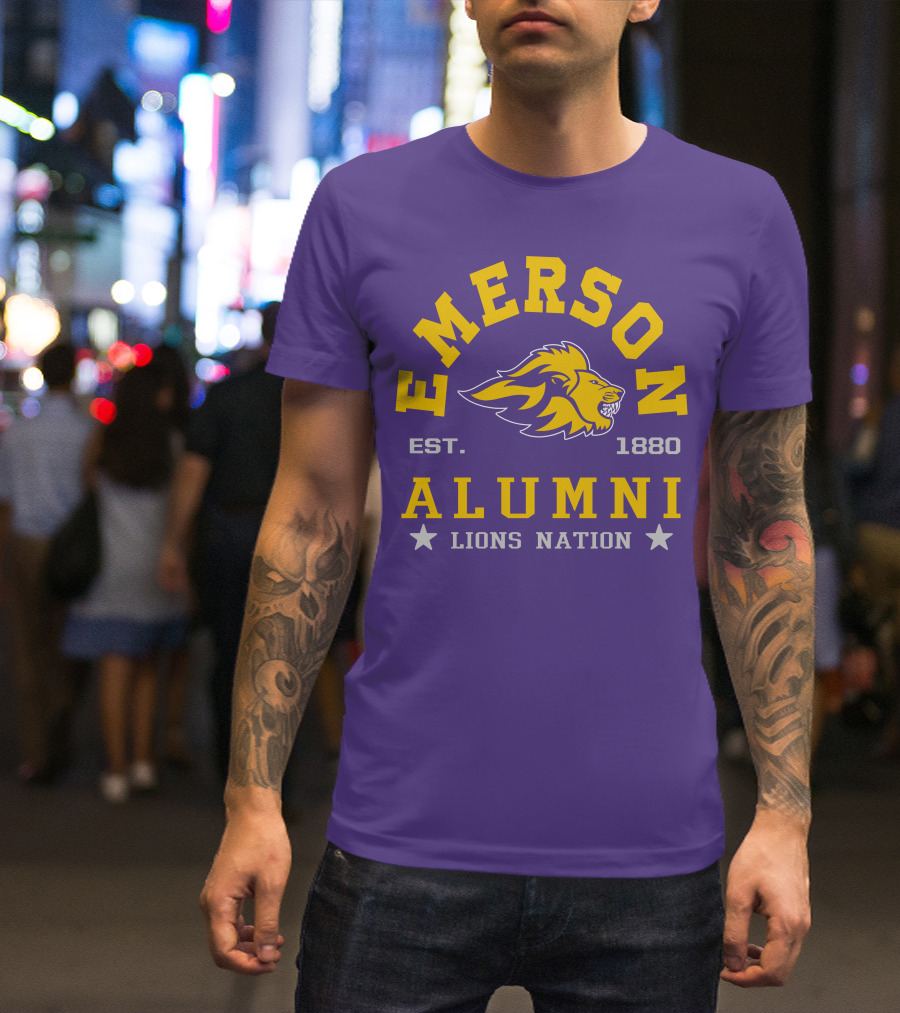 Emerson Alumni Lions Nation Est. 1880 T-Shirt