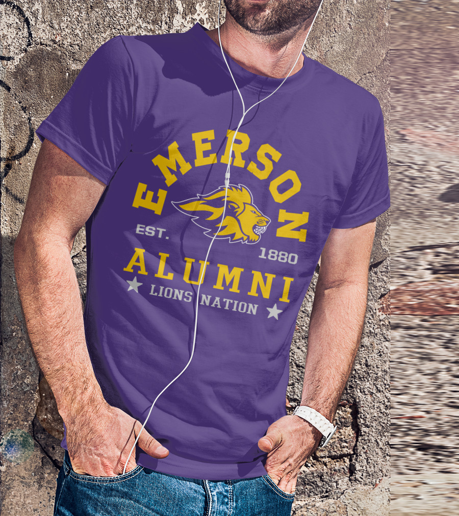 Emerson Alumni Lions Nation Est. 1880 T-Shirt