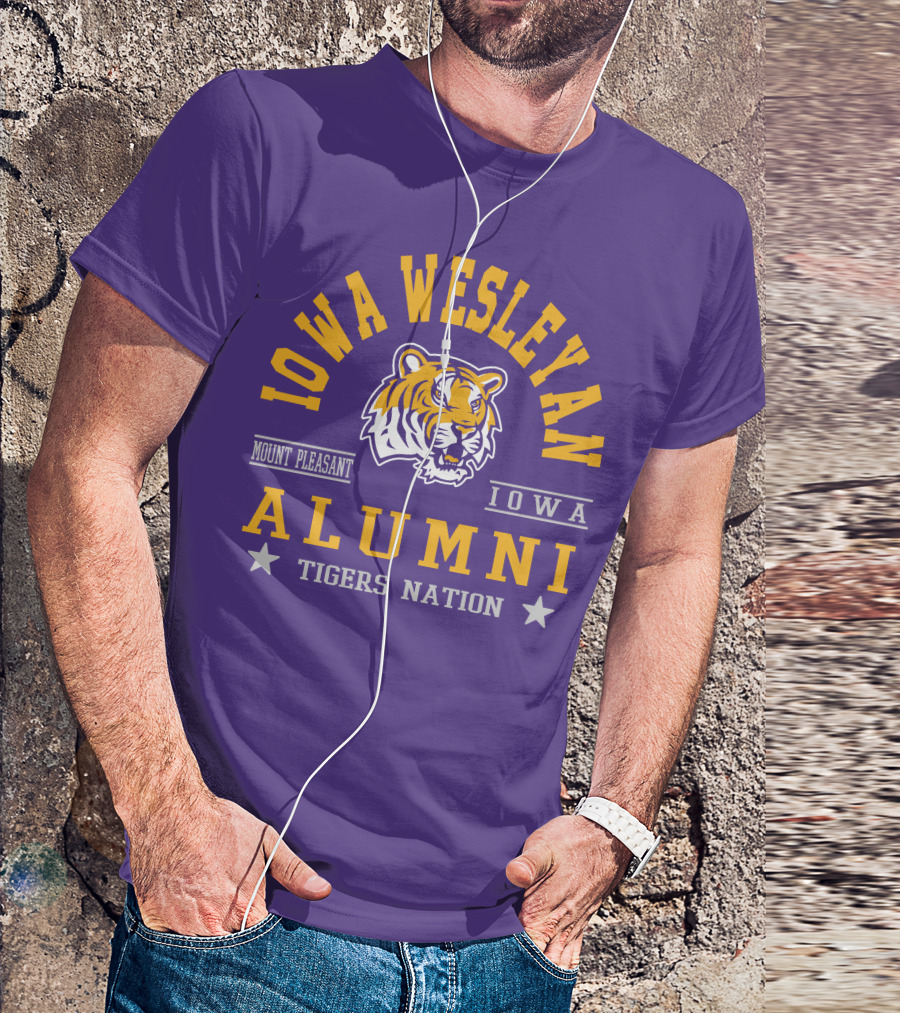 Iowa Wesleyan Alumni Tigers Nation Mount Pleasant Iowa T-Shirt