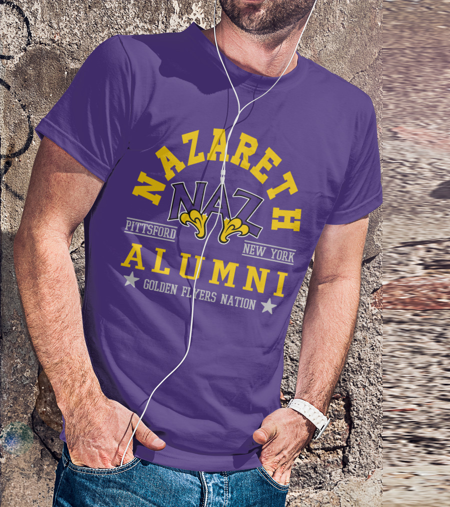 Nazareth College Alumni Pittsford New York Golden Flyers Nation T-Shirt