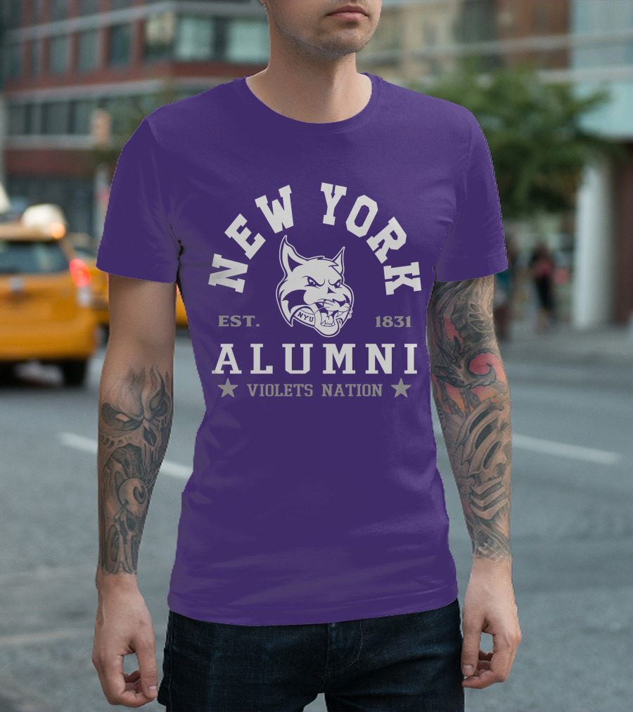 New York Alumni Violets Nation Est. 1831 NYU T-Shirt