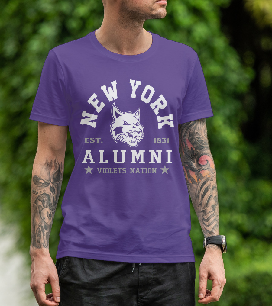 New York Alumni Violets Nation Est. 1831 NYU T-Shirt