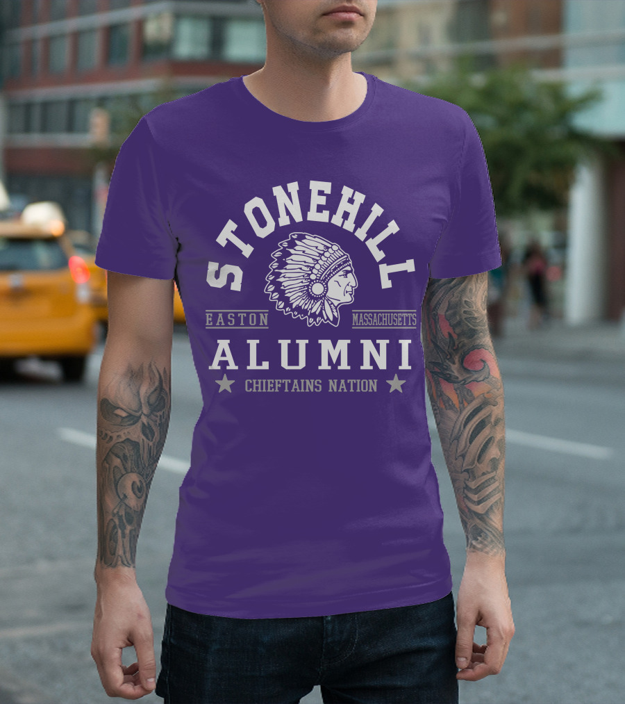 Stonehill Alumni Easton Massachusetts Chieftains Nation T-Shirt