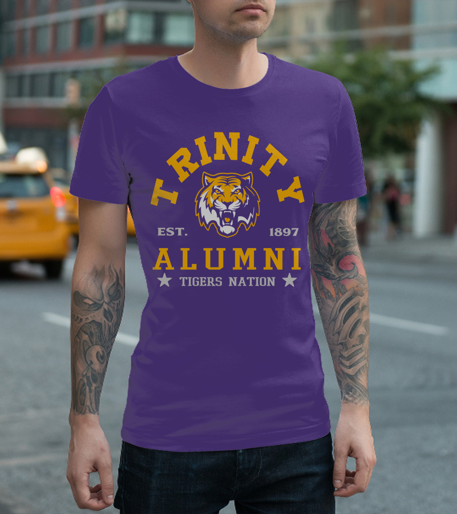 Trinity Alumni Tigers Nation Est. 1897 T-Shirt