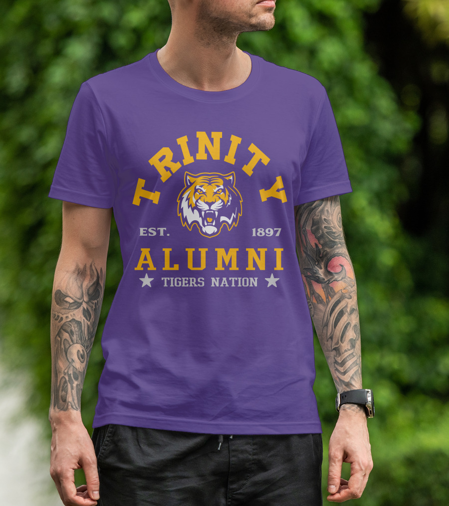 Trinity Alumni Tigers Nation Est. 1897 T-Shirt