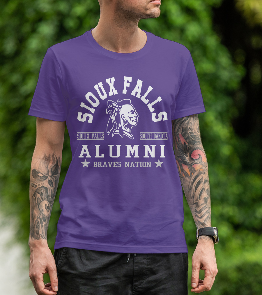 Sioux Falls South Dakota Alumni Braves Nation T-Shirt