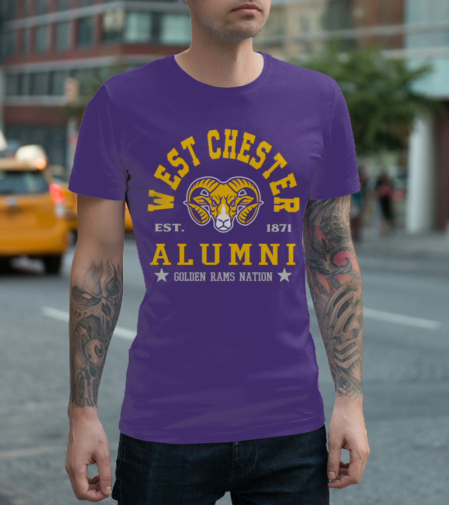 West Chester Alumni Est. 1871 Golden Rams Nation T-Shirt