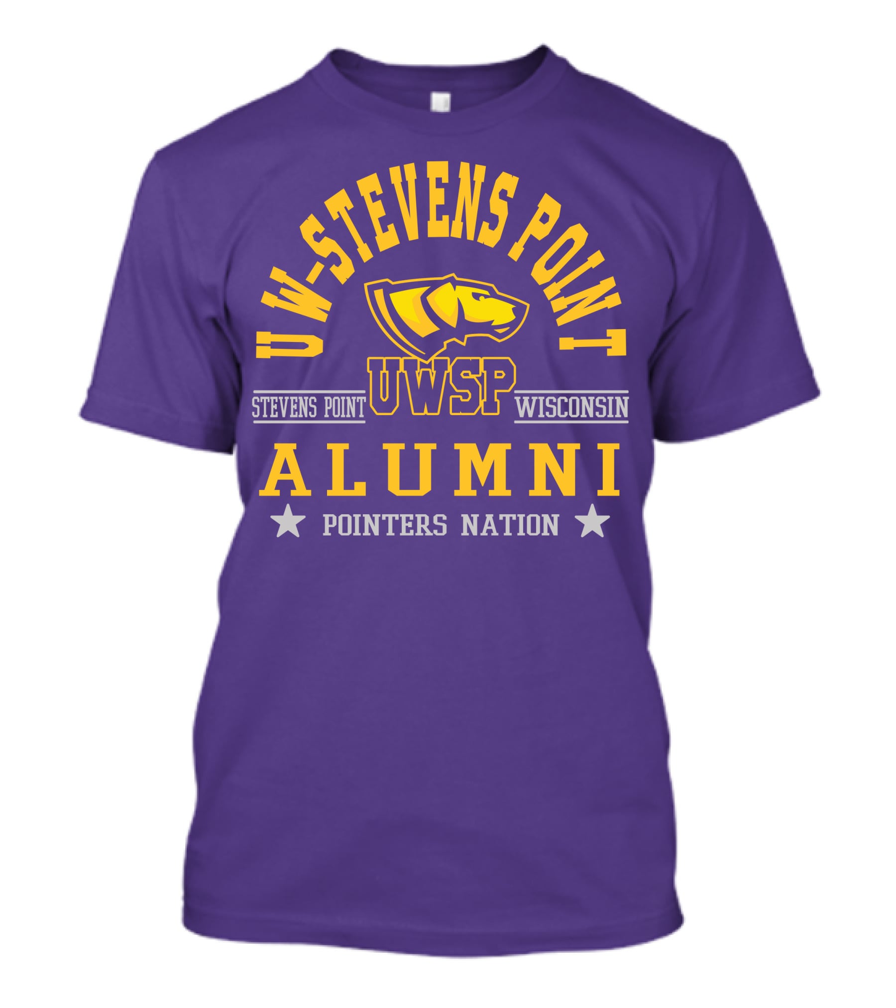 UW-Stevens Point Wisconsin UWSP Alumni Pointers Nation T-Shirt