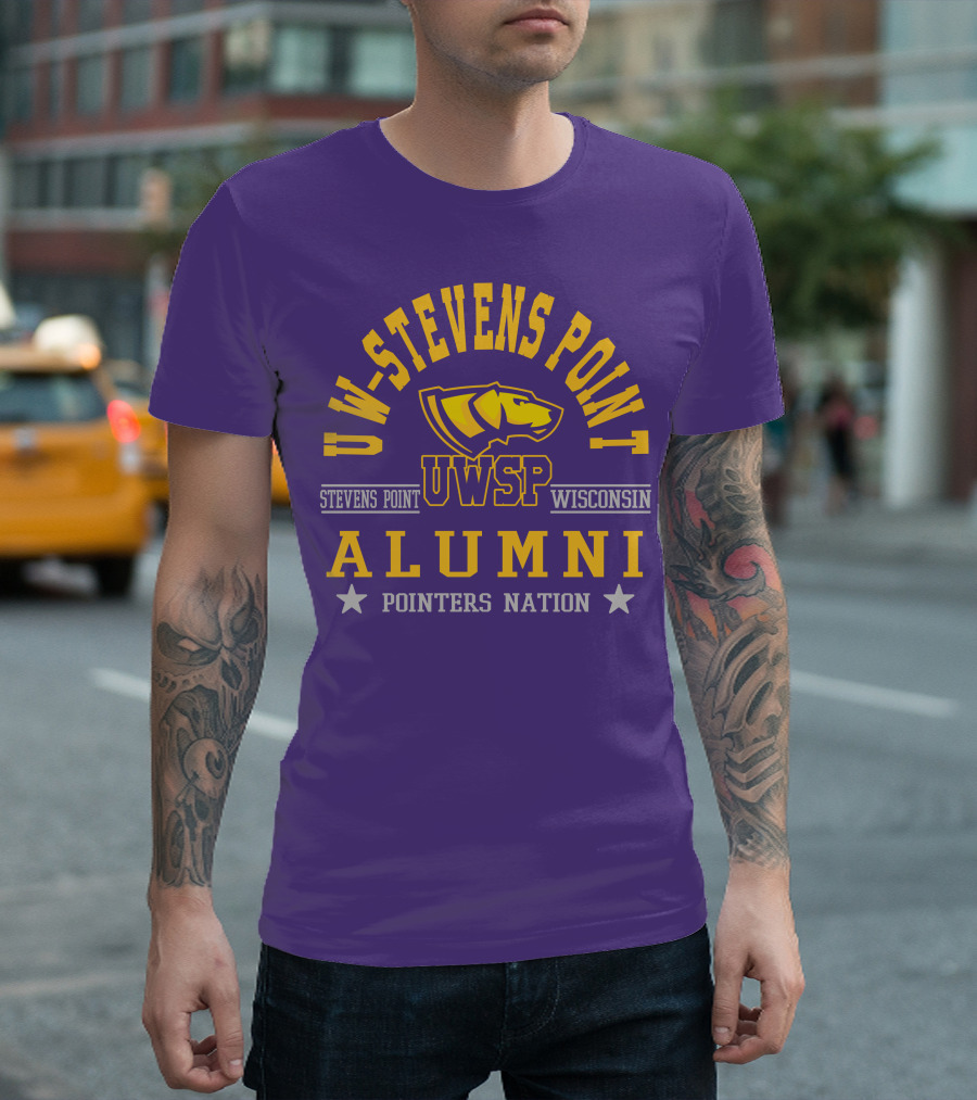 UW-Stevens Point Wisconsin UWSP Alumni Pointers Nation T-Shirt