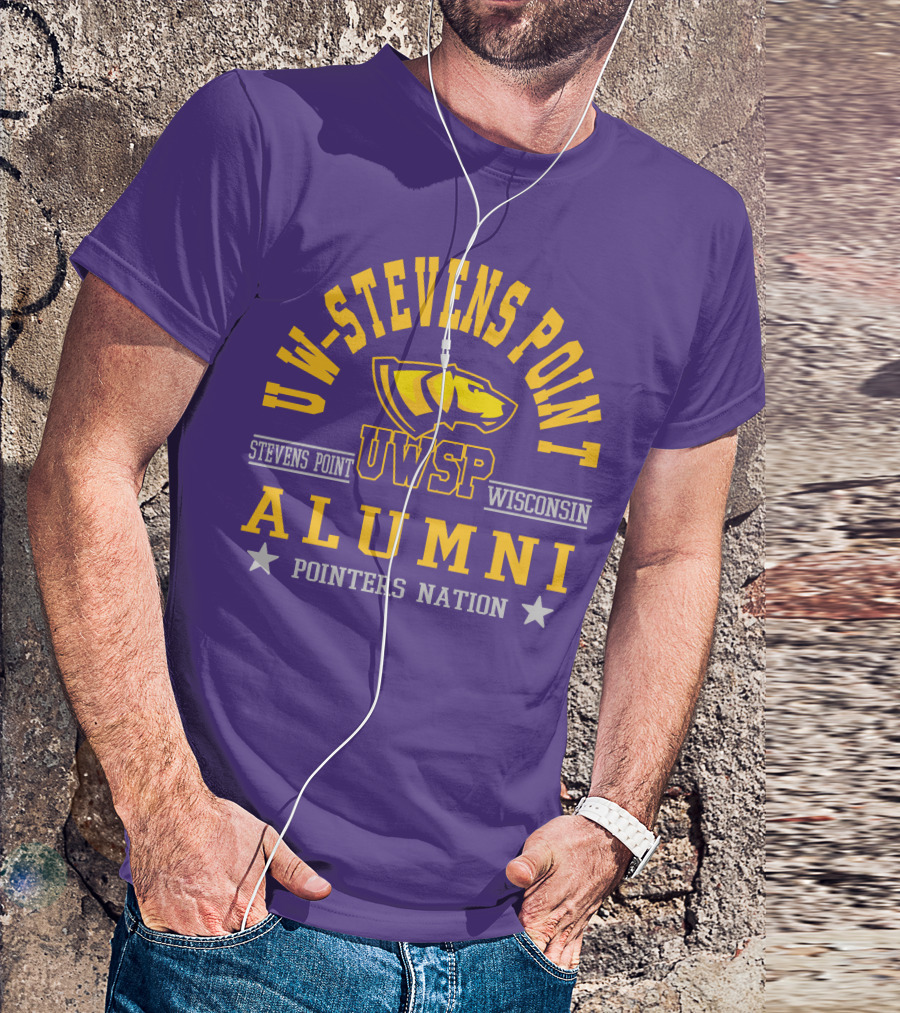 UW-Stevens Point Wisconsin UWSP Alumni Pointers Nation T-Shirt