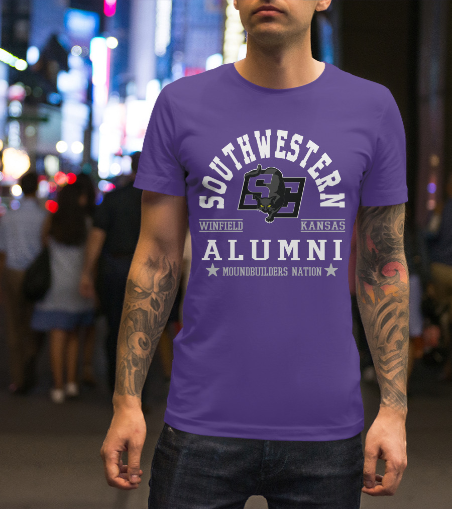 Southwestern Winfield Kansas Alumni Moundbuilders Nation T-Shirt