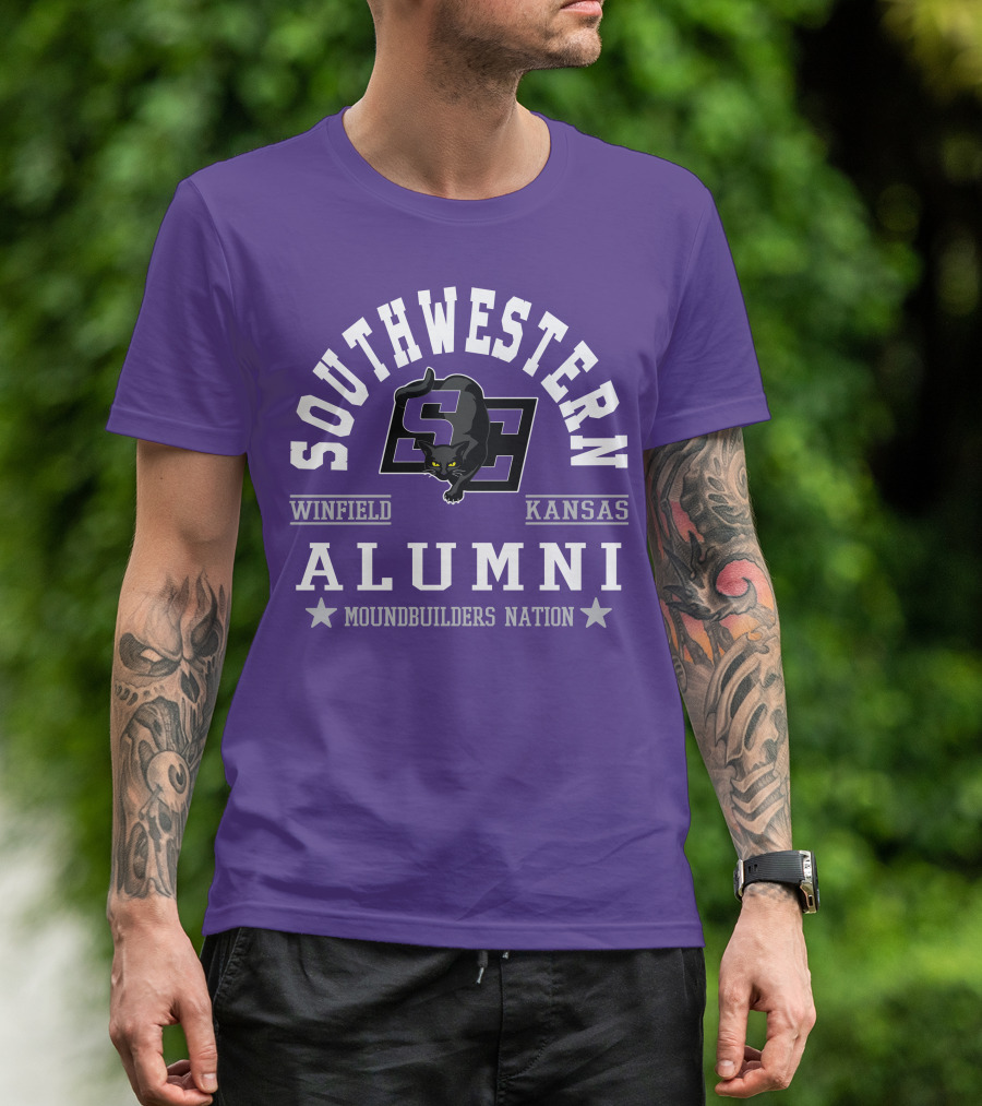 Southwestern Winfield Kansas Alumni Moundbuilders Nation T-Shirt
