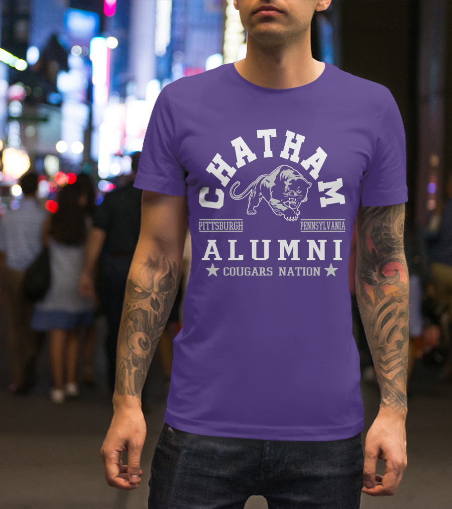 Chatham Pittsburgh Pennsylvania Alumni Cougars Nation T-Shirt