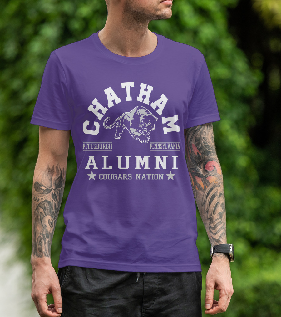 Chatham Pittsburgh Pennsylvania Alumni Cougars Nation T-Shirt