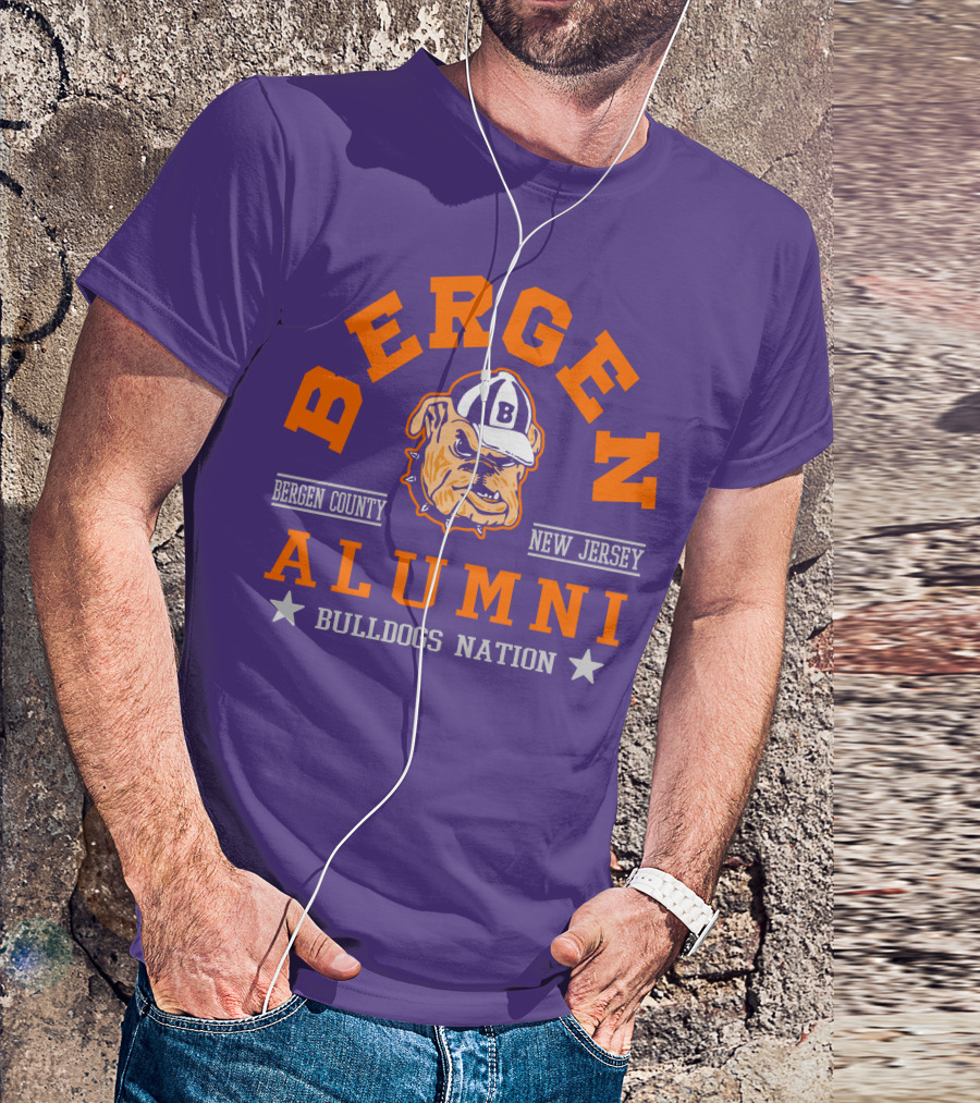 Bergen Alumni Bergen County New Jersey Bulldogs Nation T-Shirt
