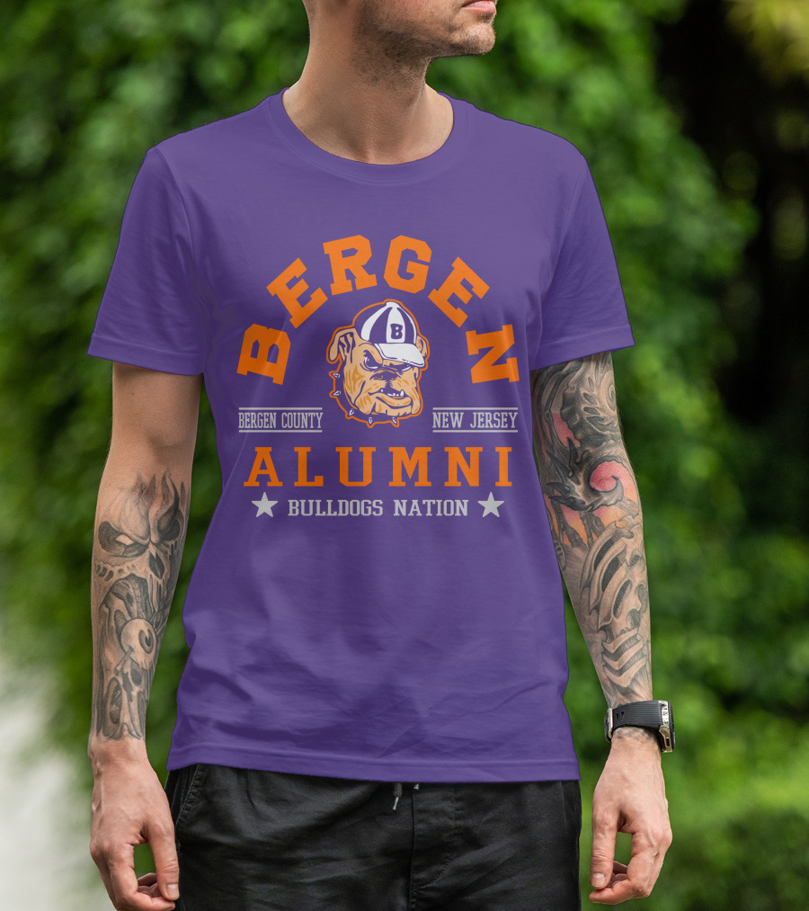 Bergen Alumni Bergen County New Jersey Bulldogs Nation T-Shirt