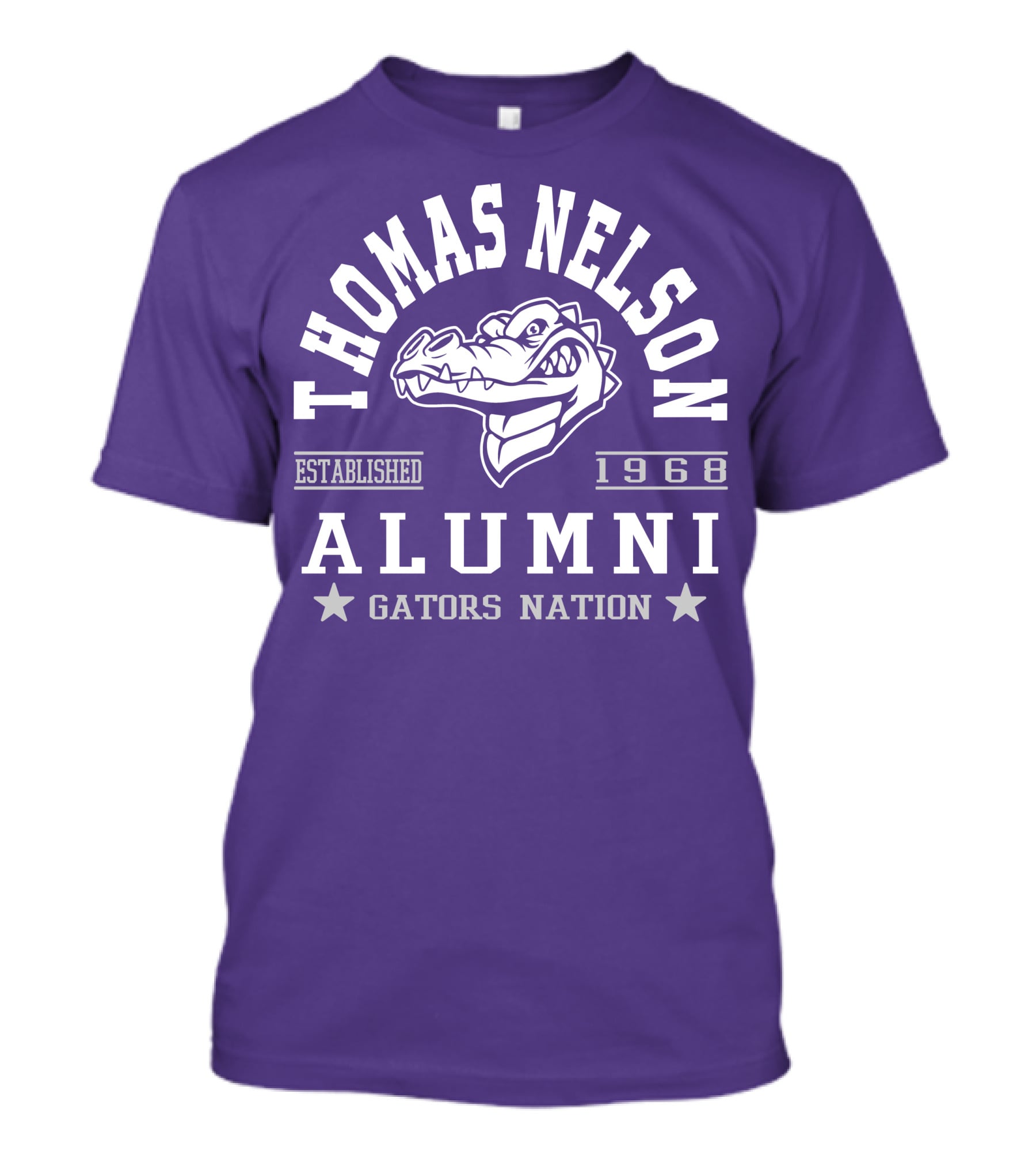 Thomas Nelson Alumni Gators Nation Established 1968 T-Shirt