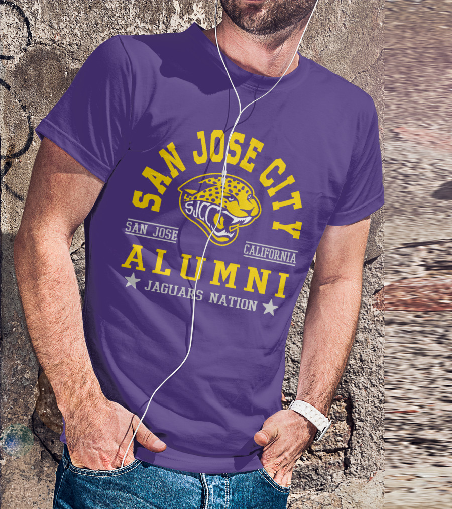San Jose City California Alumni SJCC Jaguars Nation T-Shirt