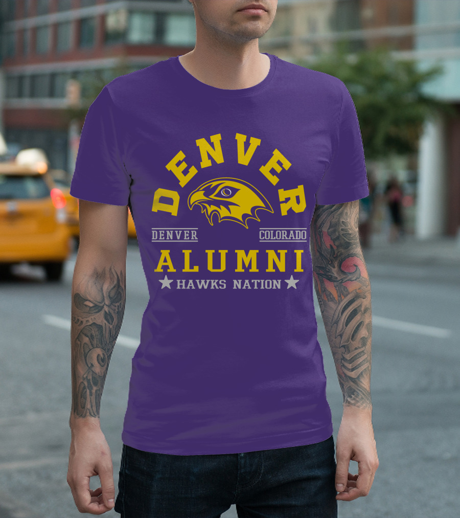 Denver Colorado Alumni Hawks Nation T-Shirt