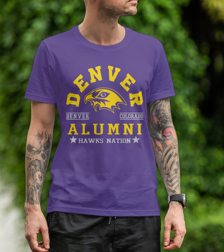 Denver Colorado Alumni Hawks Nation T-Shirt