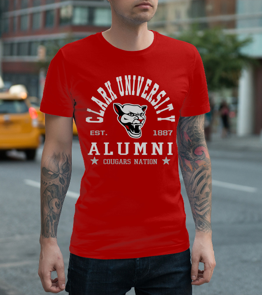 Clark University Alumni Cougars Nation Est. 1887 T-Shirt