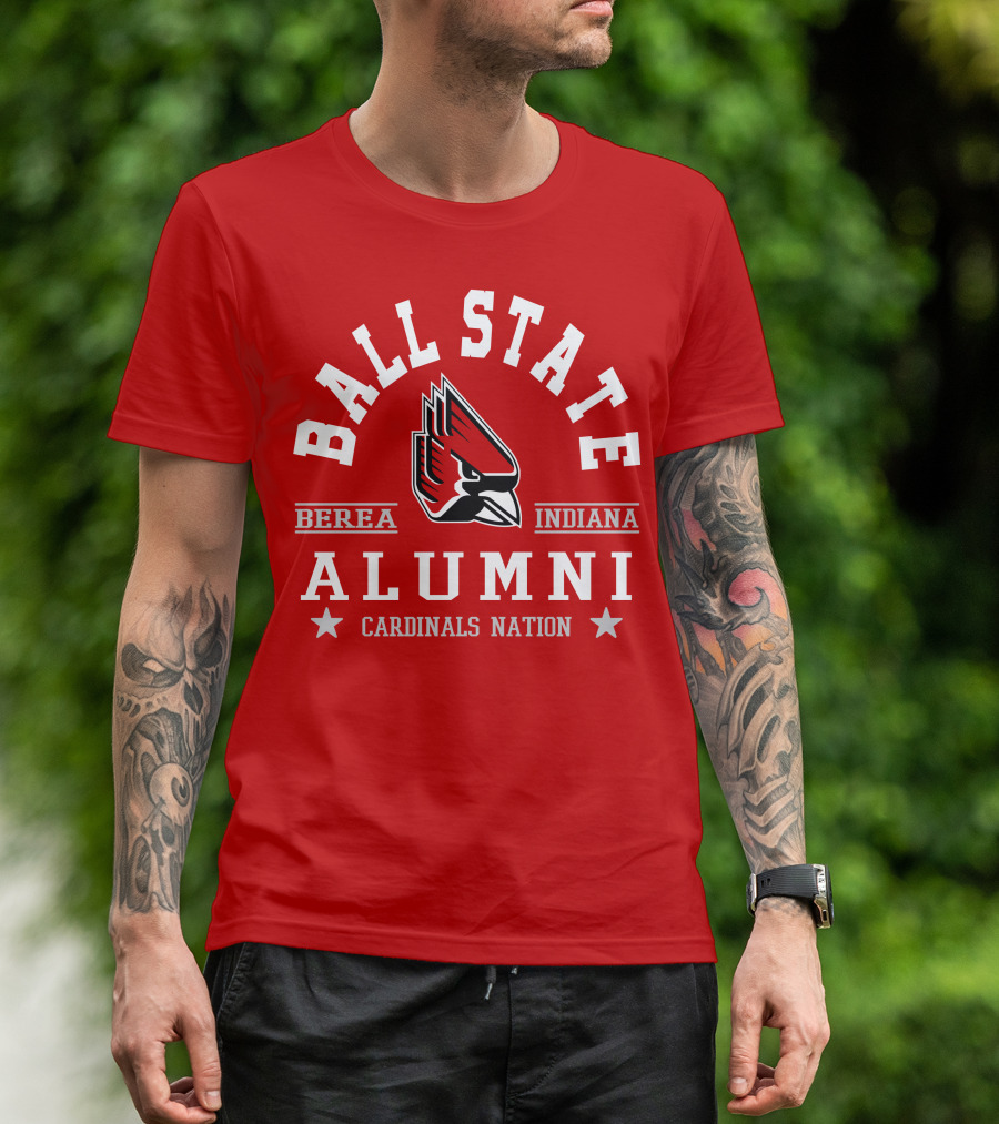 Ball State Alumni Berea Indiana Cardinals Nation T-Shirt
